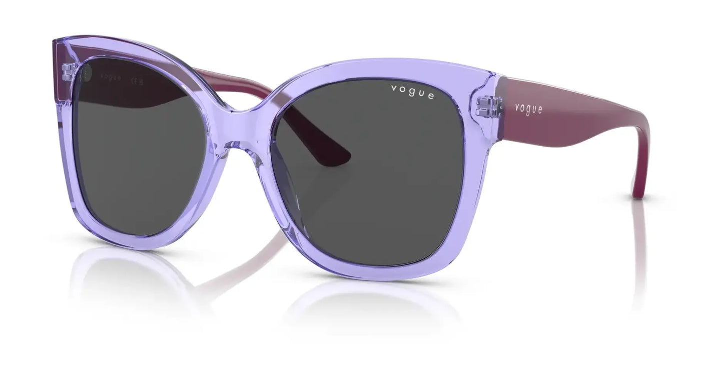 Vogue VO5338S Sunglasses Transparent Lilac / Dark Grey