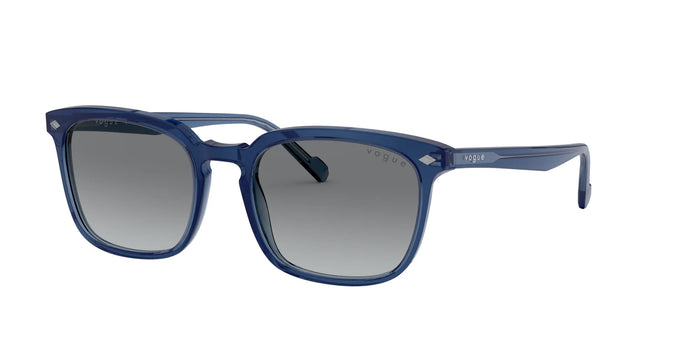 Vogue VO5347S Sunglasses | Size 53 / Transparent Blue №276011 / Grey Gradient (2N 30.0%)