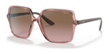 Vogue VO5352SF Sunglasses Transparent Coral / Violet Gradient Brown