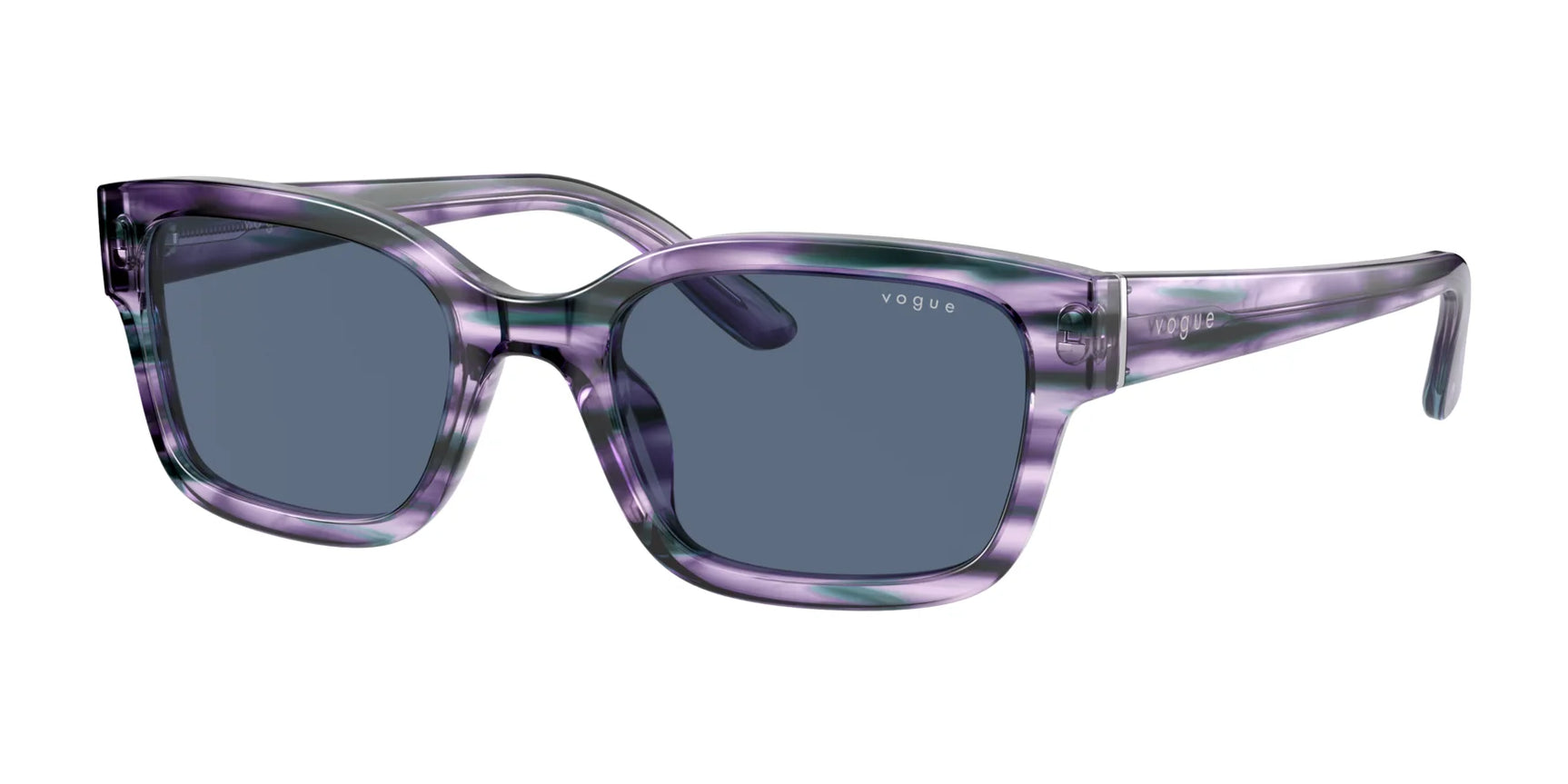 Vogue VO5357S Sunglasses Purple Striped Green / Dark Blue