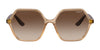 Vogue VO5361S Sunglasses | Size 55 / Dark Havana / Brown Gradient (Polarized) (3P 14%) №W656T5
