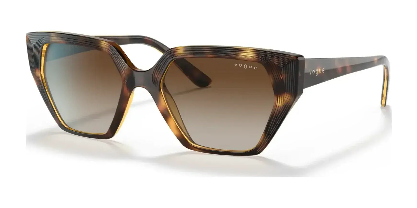 Vogue VO5376S Sunglasses Dark Havana / Brown Gradient