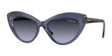 Vogue VO5377S Sunglasses Transparent Blue / Violet Gradient Dark Grey