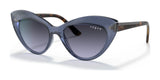 Vogue VO5377S Sunglasses Transparent Blue / Violet Gradient Dark Grey