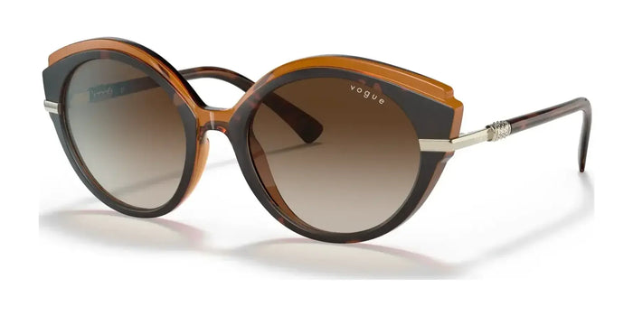 Vogue VO5385SB Sunglasses | Size 53 / Top Havana / Light Brown №238613 / Brown Gradient (3N 16%)