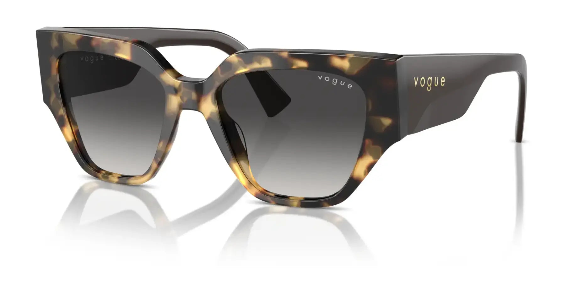 Vogue VO5409S Sunglasses Yellow Tortoise / Grey Gradient Black