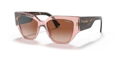 Vogue VO5409S Sunglasses Transparent Pink / Brown Gradient