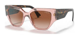 Vogue VO5409S Sunglasses Transparent Pink / Brown Gradient