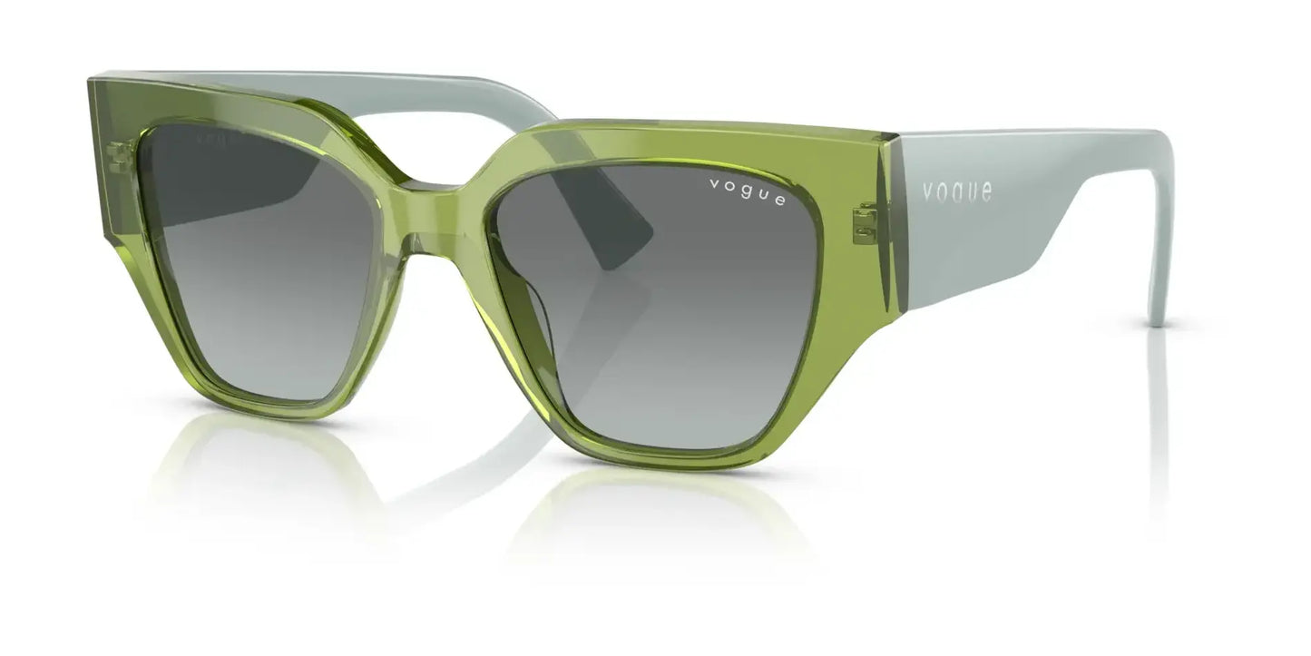 Vogue VO5409S Sunglasses Transparent Green / Gradient Grey