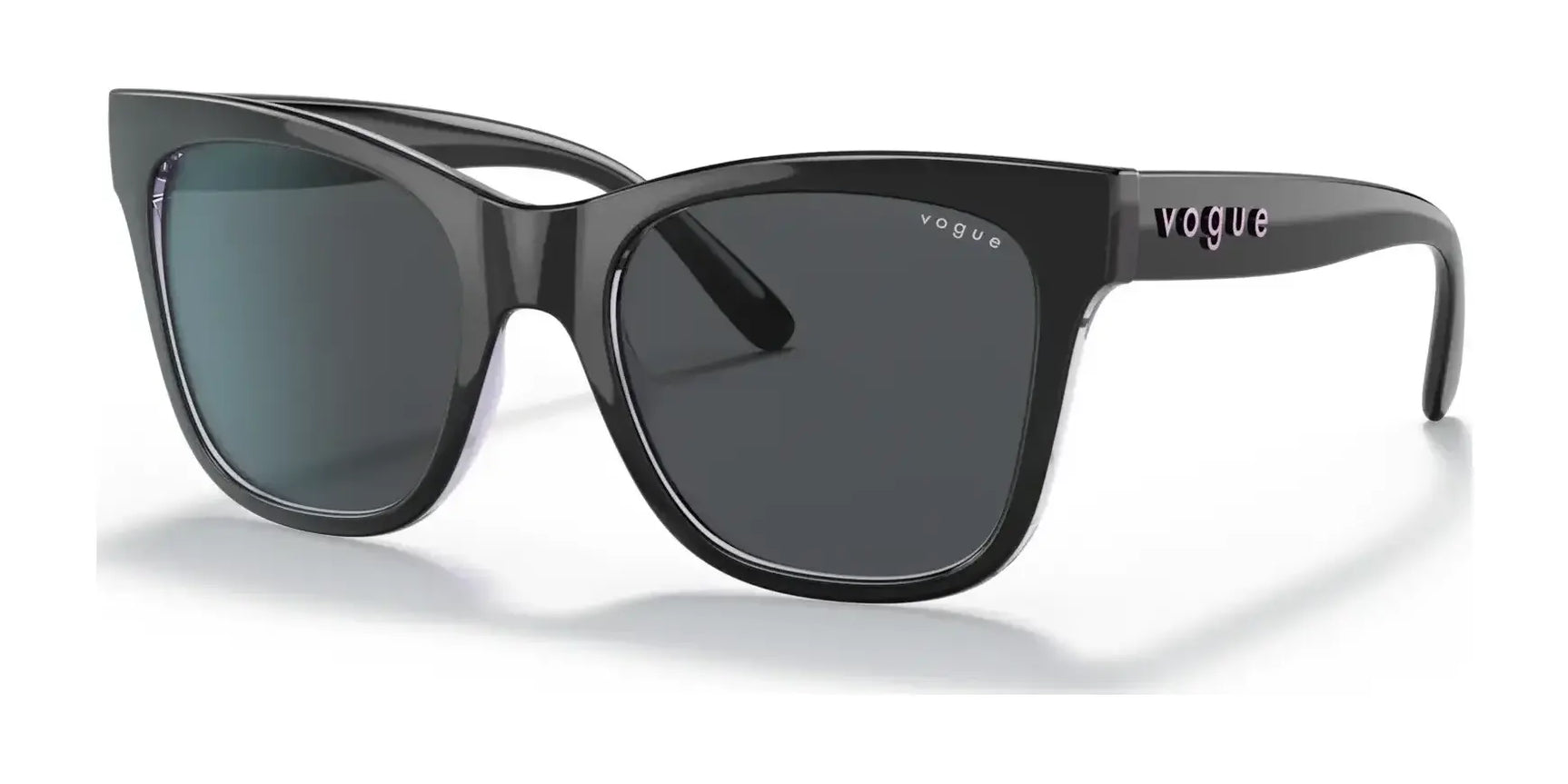 Vogue VO5428S Sunglasses Top Black / Serigraphy / Dark Grey