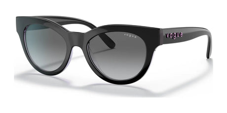 Vogue VO5429S Sunglasses Top Black / Serigraphy / Grey Gradient