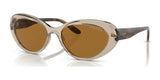 Vogue VO5456S Sunglasses Transparent Caramel / Bronze (Polarized)