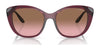 Vogue VO5457S Sunglasses | Size 53 / Transparent Caramel / Brown Gradient (Polarized) (3P 14%) №2990T5
