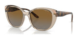 Vogue VO5457S Sunglasses Transparent Caramel /  Brown Gradient (Polarized)