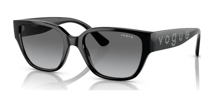 Vogue VO5459SB Sunglasses | Size 53 / Black №W44/11 / Gradient Grey (2N 26%)