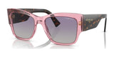 Vogue VO5462S Sunglasses Transparent Pink / Grey Gradient Violet (Polarized)