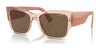 Vogue VO5462S Sunglasses | Size 54 / Transparent Peach / Dark Brown (3N 14.5%) №295473
