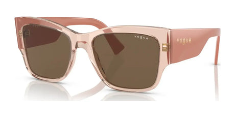 Vogue VO5462S Sunglasses Transparent Peach / Dark Brown