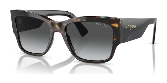 Vogue VO5462S Sunglasses | Size 54 / Dark Havana / Grey Gradient Dark Grey (Polarized) (3P 12%) №W656T3