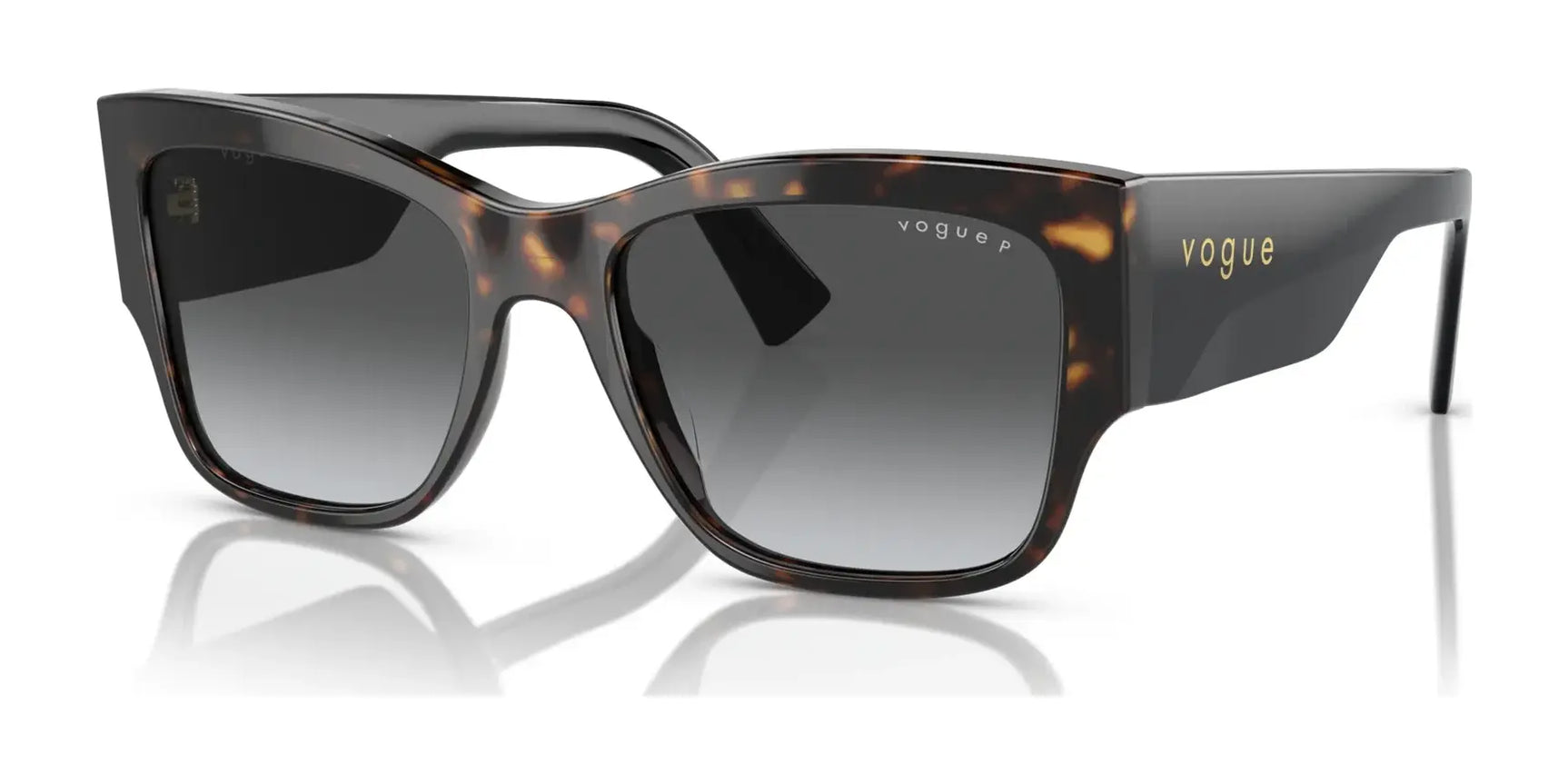 Vogue VO5462S Sunglasses Dark Havana / Grey Gradient Dark Grey  (Polarized)