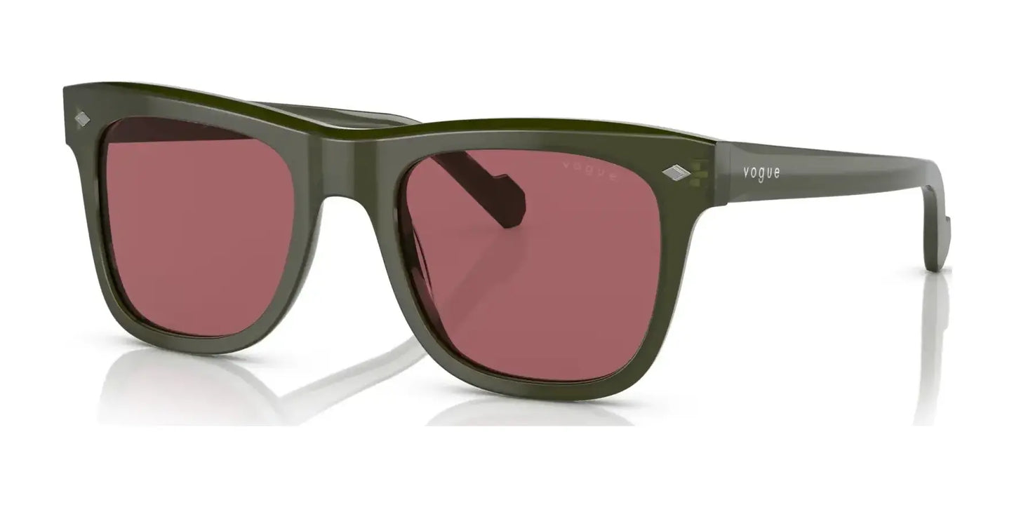 Vogue VO5465S Sunglasses Opal Green / Dark Violet