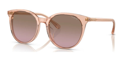 Vogue VO5468SD Sunglasses Transparent Peach / Violet Gradient Brown