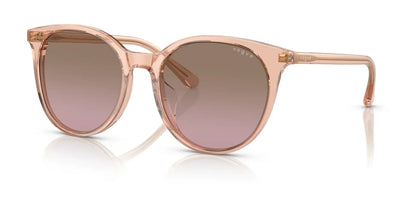 Vogue VO5468SD Sunglasses Transparent Peach / Violet Gradient Brown