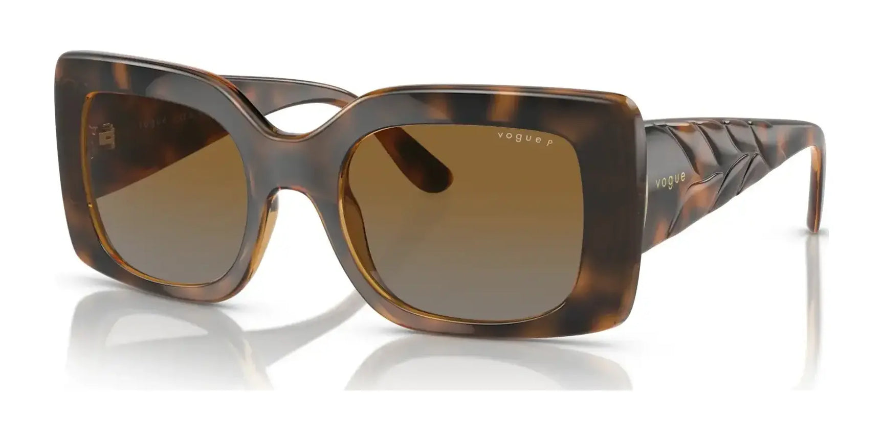 Vogue VO5481S Sunglasses Top Havana / Brown /  Grey Gradient Brown (Polarized)