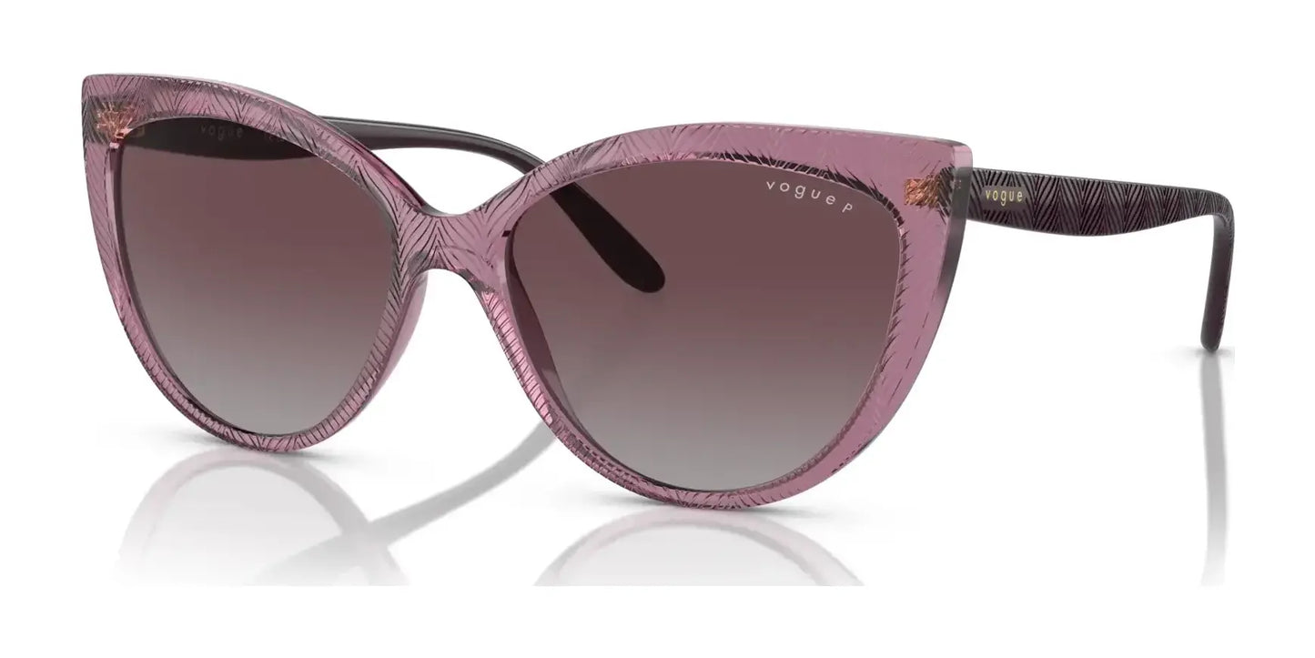 Vogue VO5484S Sunglasses Transparent Purple / Polar Grey Gradient Violet