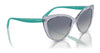 Vogue VO5484S Sunglasses | Size 57 / Transparent Light Violet / Grey Gradient Blue (2N 25%) №29254L