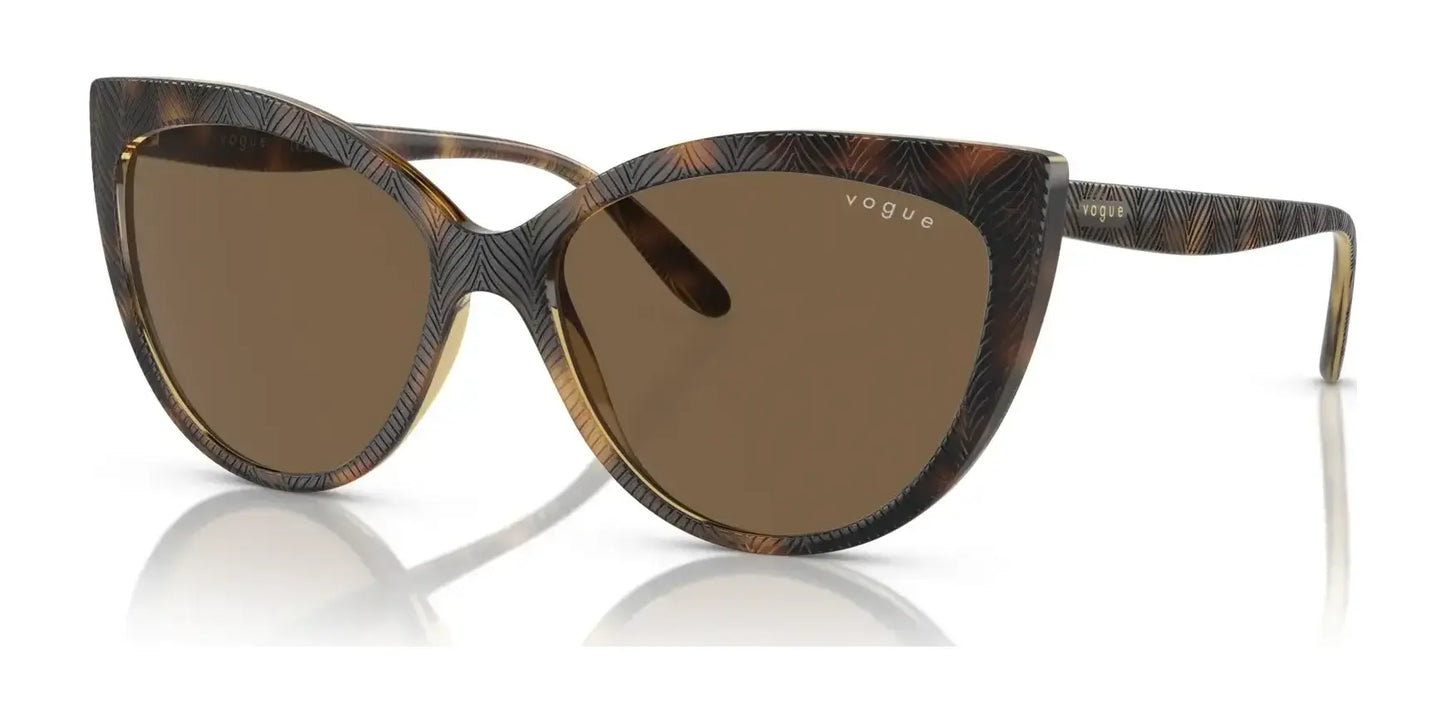 Vogue VO5484S Sunglasses Dark Havana / Dark Brown