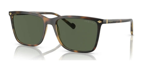 Vogue VO5493S Sunglasses Total Dark Havana / Dark Green (Polarized)