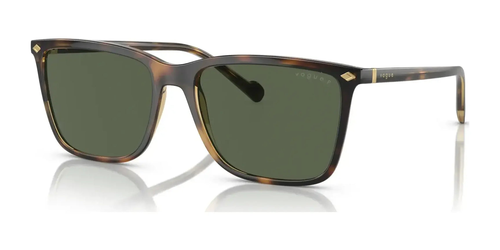 Vogue VO5493S Sunglasses Total Dark Havana / Dark Green  (Polarized)