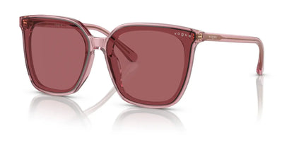 Vogue VO5499SD Sunglasses Transparent Pink / Dark Violet