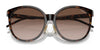 Vogue VO5509SF Sunglasses | Size 57 / Black №W44/11 / Gradient Grey (2N 30.0%)