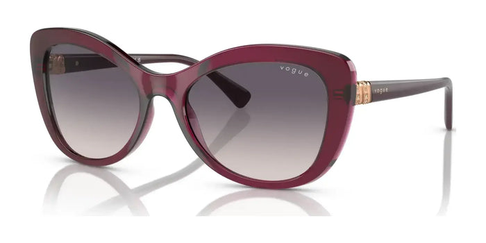 Vogue VO5515SB Sunglasses | Size 55 / Transparent Cherry / Pink Gradient Dark Grey (2N 23.3%) №298936