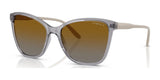 Vogue VO5520S Sunglasses Transparent Grey / Grey Gradient Brown (Polarized)