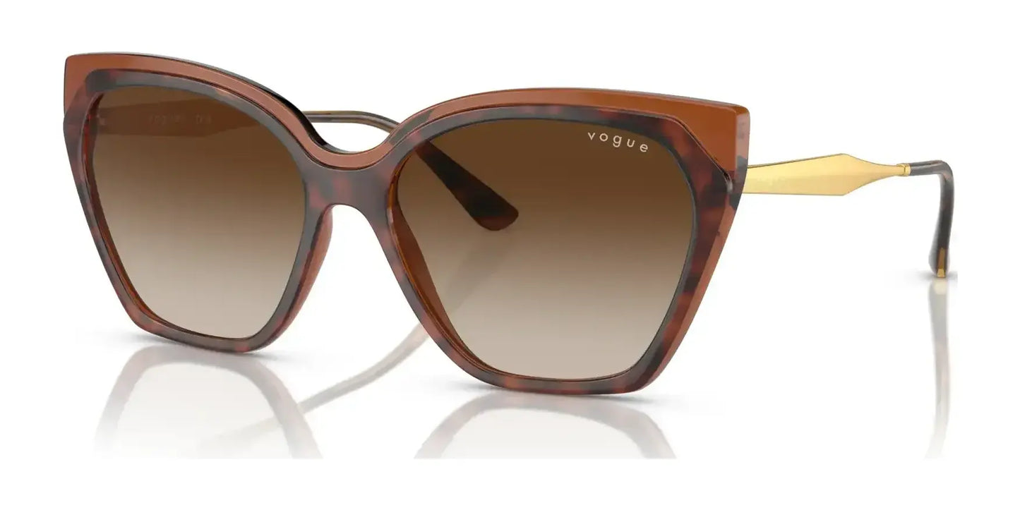 Vogue VO5521S Sunglasses Top Dark Havana / Light Brown / Brown Gradient