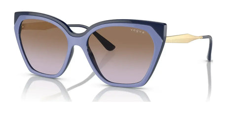 Vogue VO5521S Sunglasses Top Wisteria / Full Blue / Violet Gradient Brown