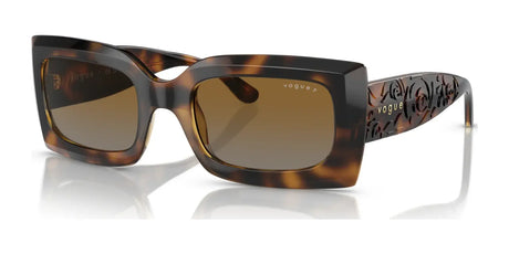 Vogue VO5526S Sunglasses Dark Havana / Grey Gradient Brown (Polarized)