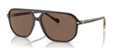 Vogue VO5531S Sunglasses Transparent Dark Brown / Dark Brown