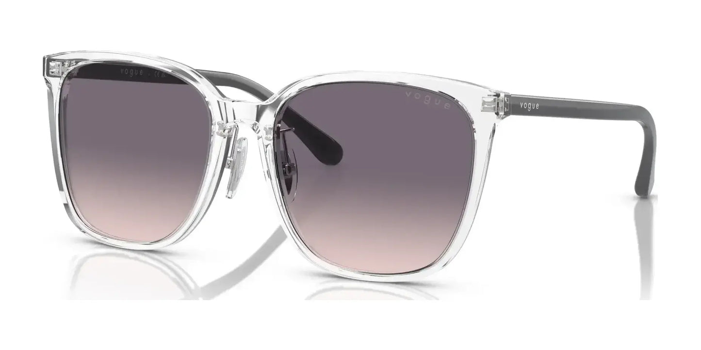 Vogue VO5537SD Sunglasses Transparent / Pink Gradient Dark Violet