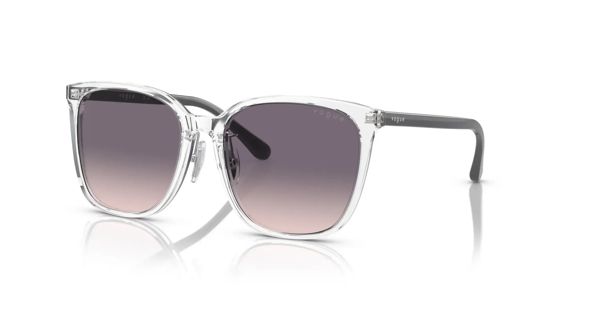Vogue VO5537SD Sunglasses Transparent / Pink Gradient Dark Violet