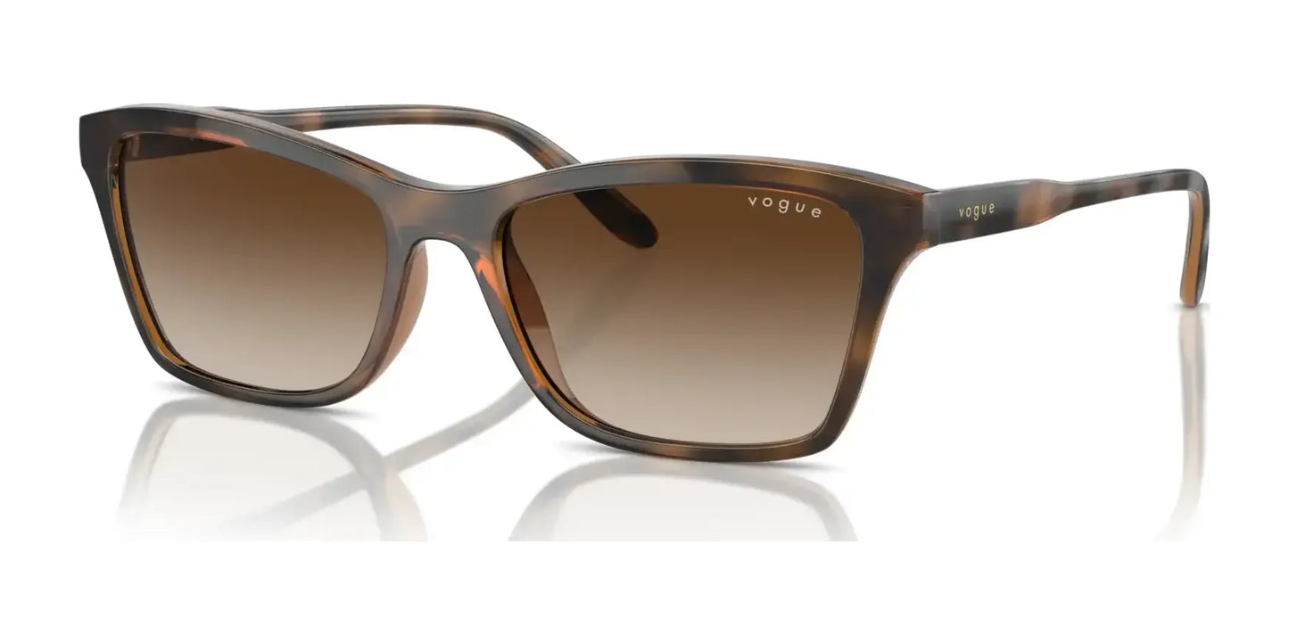 Vogue VO5551S Sunglasses Top Havana / Light Brown / Brown Gradient