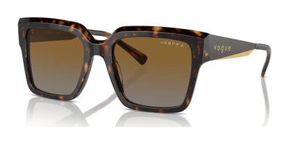 Vogue VO5553S Sunglasses Dark Havana / Gradient Brown Polarized