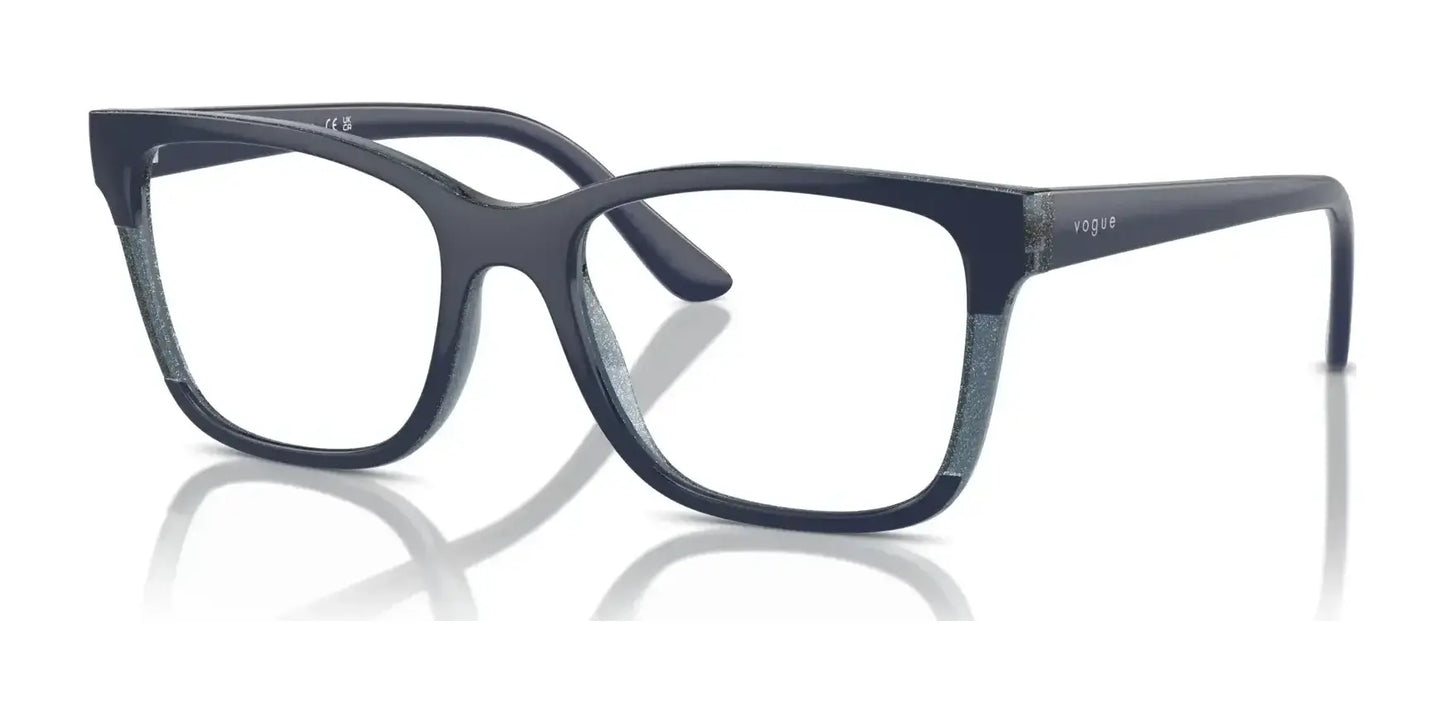 Vogue VO5556 Eyeglasses Blue / Transparent Blue Glitter