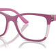 Fuchsia/Transparent Pink Glitter №3142