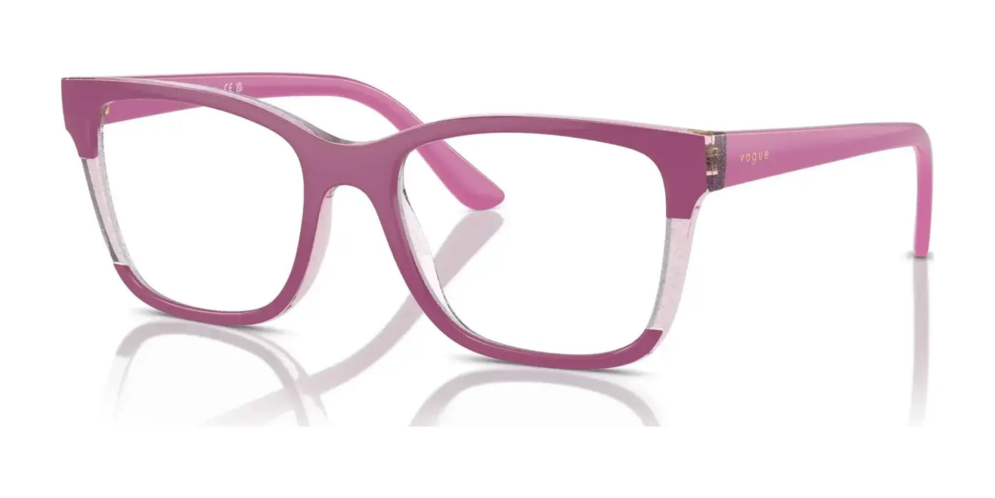 Vogue VO5556 Eyeglasses Fuchsia / Transparent Pink Glitter