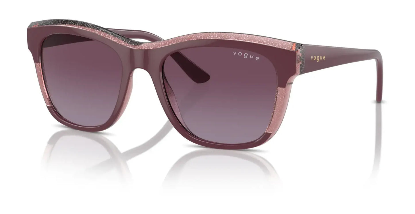 Vogue VO5557S Sunglasses Purple / Transparent Purple Glitter / Violet Gradient