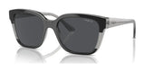 Vogue VO5558S Sunglasses Black / Transparent Grey Glitter / Dark Grey